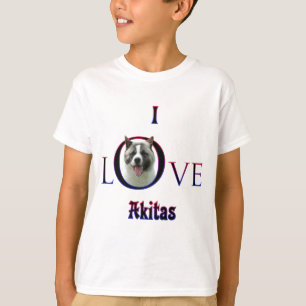 T-shirt Akita I Love