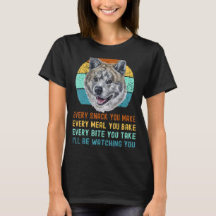 T-shirt Akita Inu Ou Kuma Inu Dog Chaque Snack Que Vous Fa