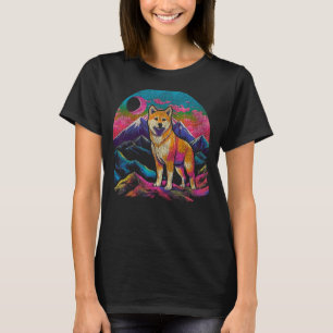 T-shirt Akita Inu Pop Art Graphic Pour Amoureux de les chi