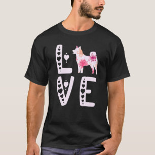 T-shirt Akita Love Heart Shiba Inu Akita Chien Akita Inu P