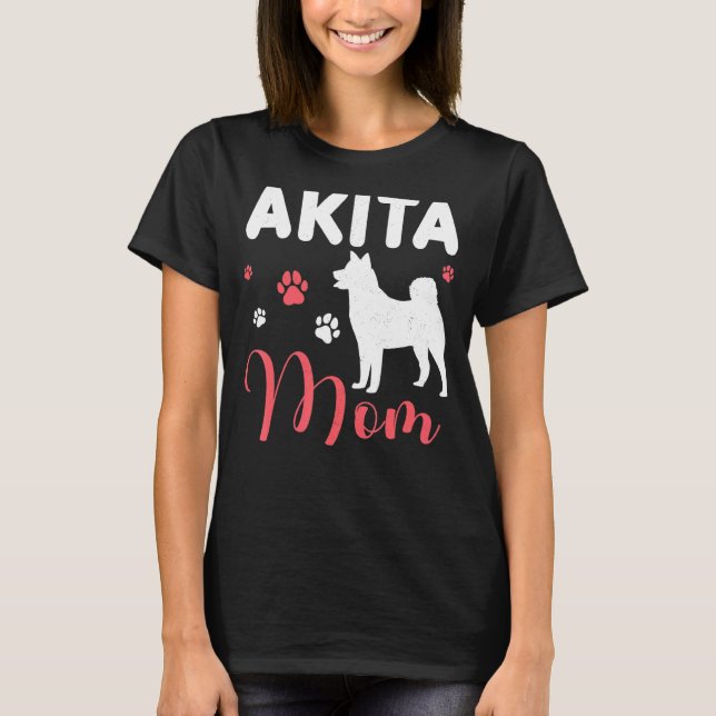 T-shirt Akita Maman Chien Maman Américaine Akita Inu (Devant)