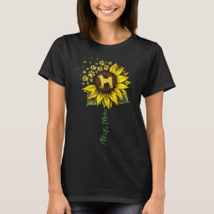 T-shirt Akita Maman Sunflower Akita Inu Lover Cadeaux Chif