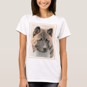 T-shirt Akita Peinture - Cute Original Chien Art