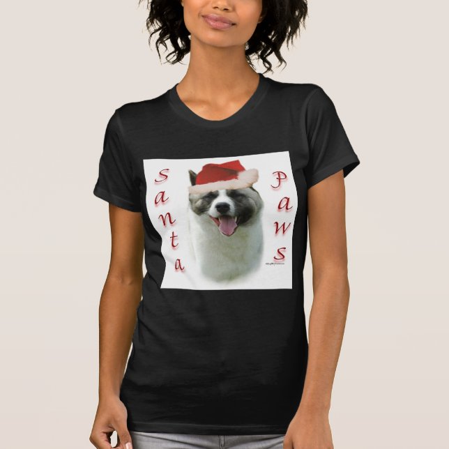 T-shirt Akita Père Noël Paws (Devant)