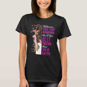 T-shirt Akita Sont Une Fille Meilleur Ami Chien Mama Maman