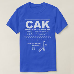 T-shirt Akron-Canton Aéroport Tee - shirt CAK