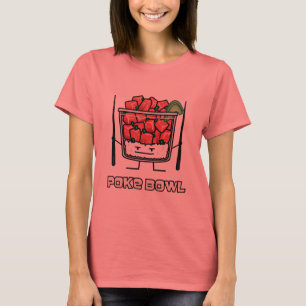 T-shirt Aku de baguettes de salade de poisson cru d'Hawaï