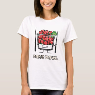 T-shirt Aku de baguettes de salade de poisson cru d'Hawaï