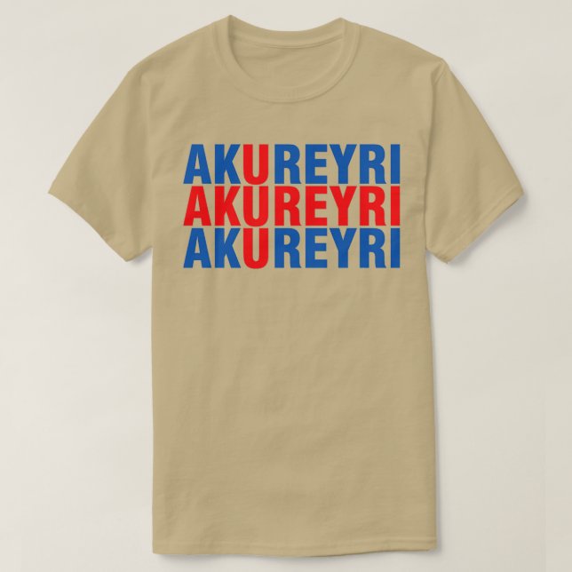 T-shirt Akureyri borg (Design devant)