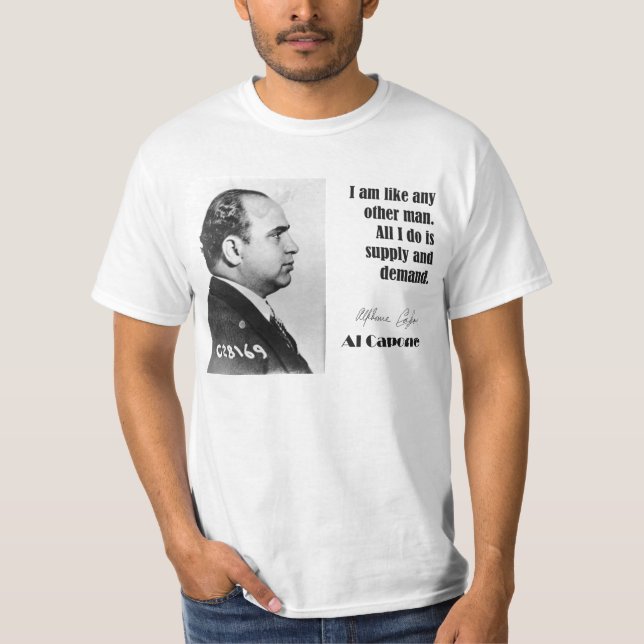 T-shirt Al Capone sur des affaires - chemise de bandit (Devant)