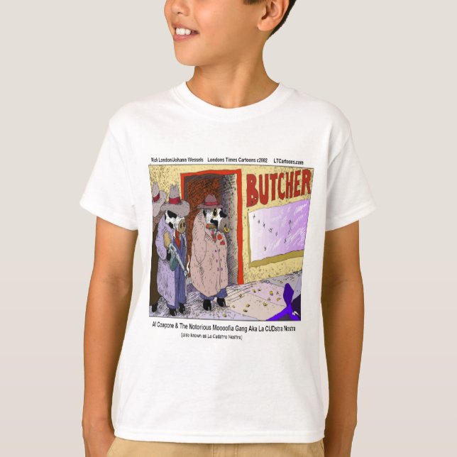 T-shirt Al Cowpone & Moofia Gang Vaches Drôle (Devant)