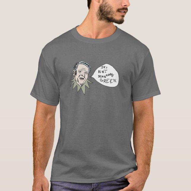 T-shirt Al Gore : Il n'est pas être facile vert (Devant)