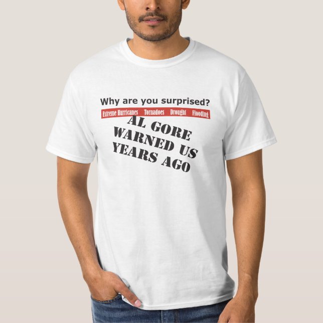 T-shirt Al Gore nous a avertis (Devant)