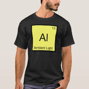 T-shirt Al - Lumière ambiante Symbole d'élément de chimie