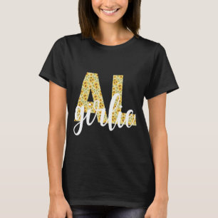 T-shirt Alabama AL Girl State Pride Simply Sunflower Monog