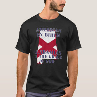 T-shirt Alabama Américain de naissance Alabamien par la gr
