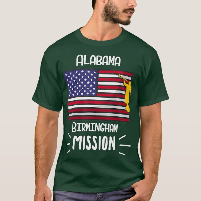 T-shirt Alabama Birmingham Mormon LDS Mission Missionary (Devant)