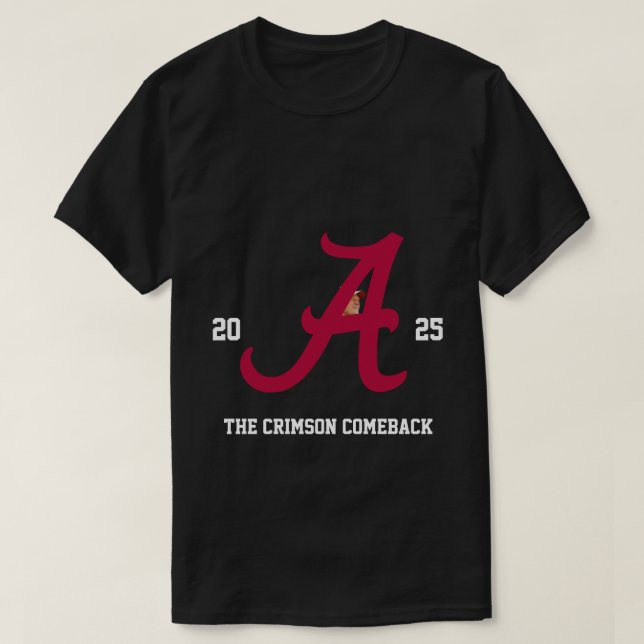 T-shirt Alabama Crimson Tide 2025 (Design devant)