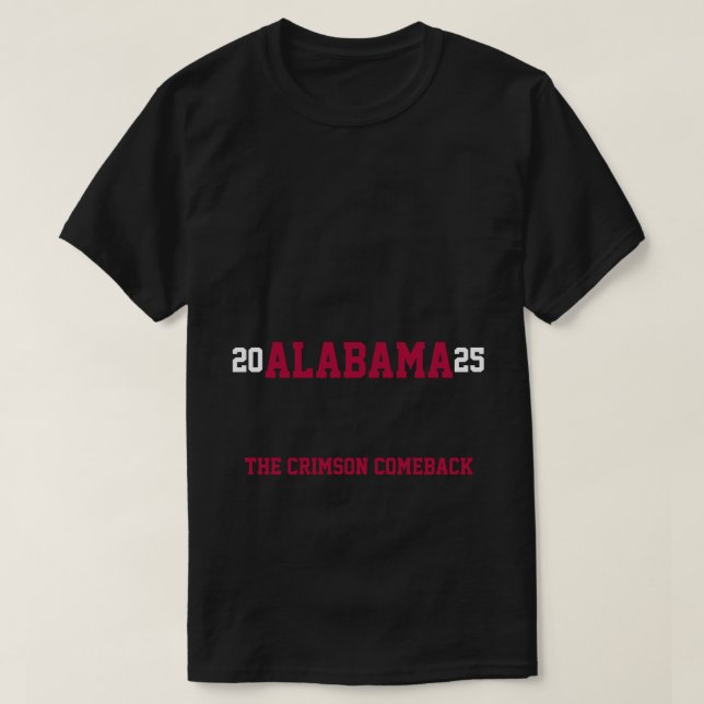 T-shirt Alabama Crimson Tide 2025 (Design devant)