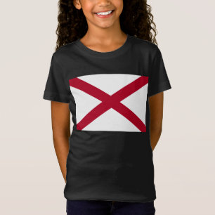 T-Shirt Alabama : Drapeau croisé de St Andrew Crimson