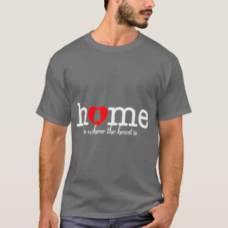 T-shirt Alabama Fan Cadeau maison est où le coeur est cité
