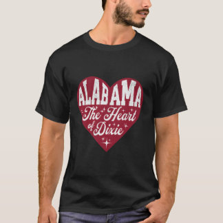 T-shirt Alabama Il De Dixie Alabama Pour