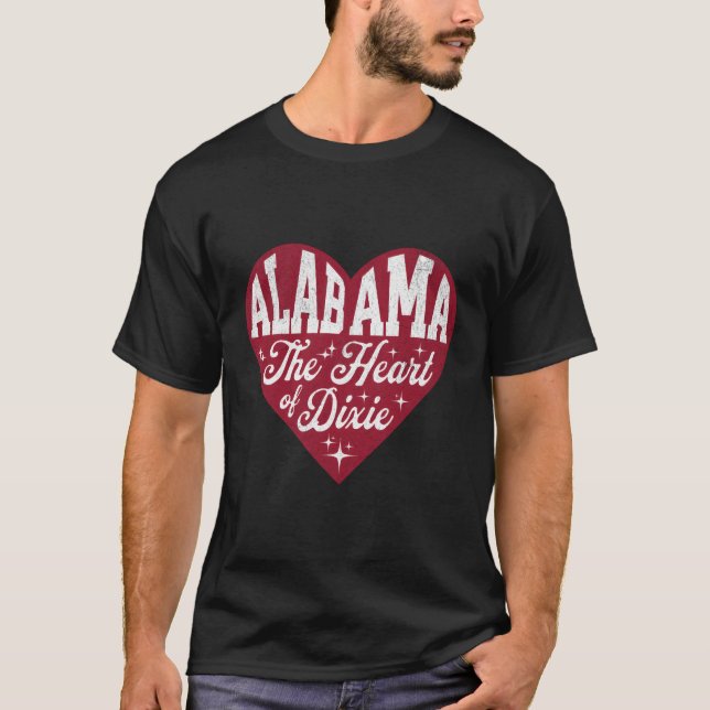 T-shirt Alabama Il De Dixie Alabama Pour (Devant)