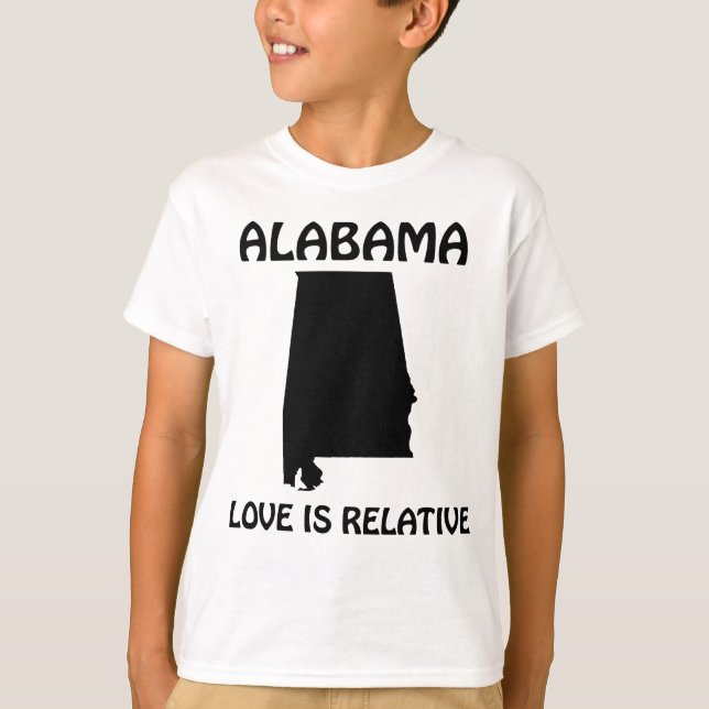 T-shirt Alabama - L'amour est relatif (Devant)