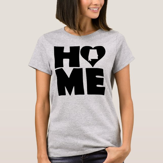T-Shirt Alabama Maison Heart State Tees (Devant)