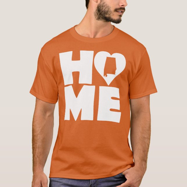 T-Shirt Alabama Maison Heart State Tees (Devant)