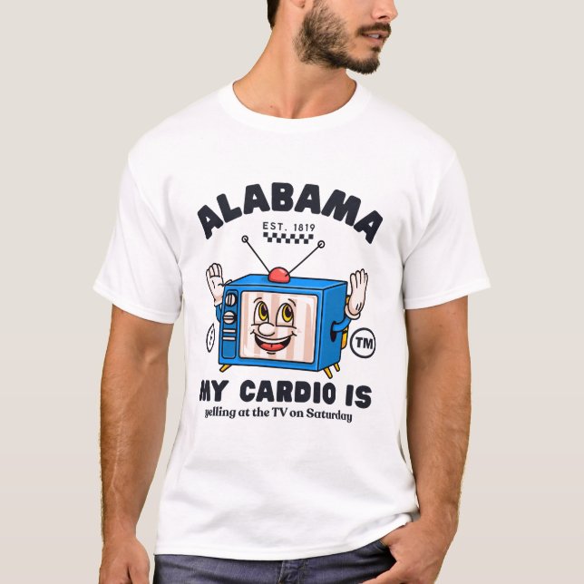 T-shirt Alabama : mon cardio hurle (Devant)