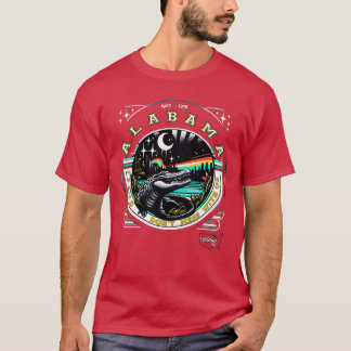 T-shirt Alabama Nights Retro Revelle Vintage américain Ret