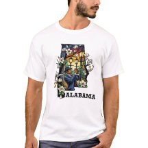 Alabama State Tattoo Style - Jazz & Magnolia