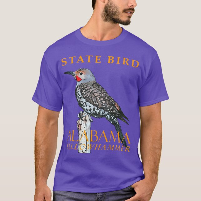 T-shirt Alabama Territory Bird The Common Flicker Oversize (Devant)