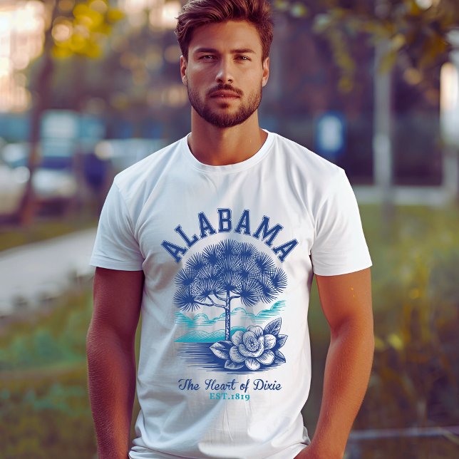 T-shirt Alabama “The Heart of Dixie” Camellia Flower  (Créateur téléchargé)