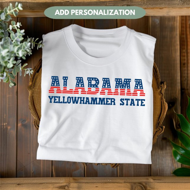 T-shirt Alabama Yellowhammer État Patriotique Personnalisé (Créateur téléchargé)