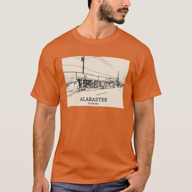 T-shirt Alabaster Alabama (Devant)