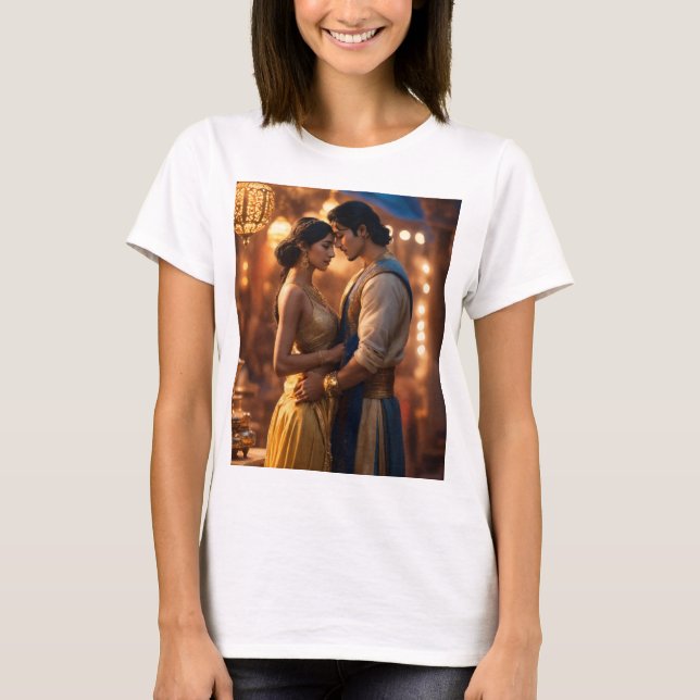 T-shirt Aladdin & jasmin desigen t shurt (Devant)