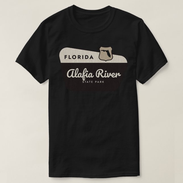 T-shirt Alafia River State Park Floride Affiche de bienven (Design devant)