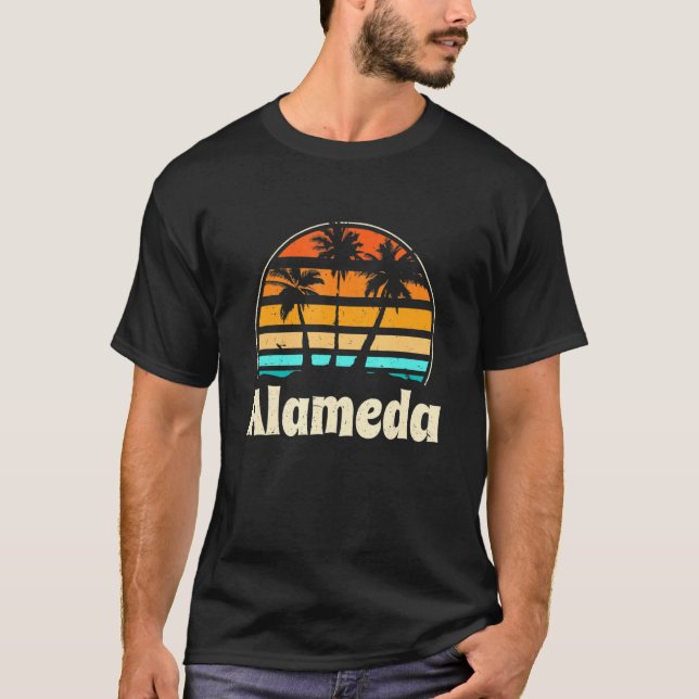 T-shirt Alameda California Beach Ca Beach Bum Alamedan Sum (Devant)