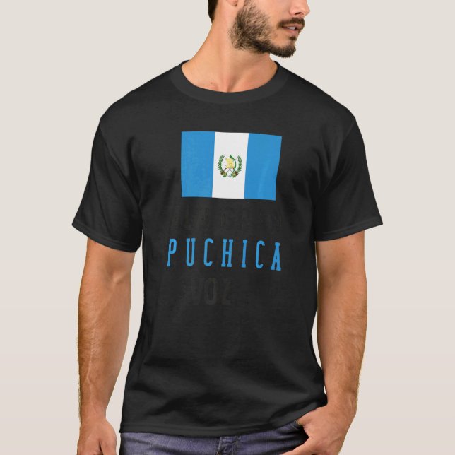 T-shirt Alan Flag Map Guatemala Chapin Alan Gran Puc (Devant)