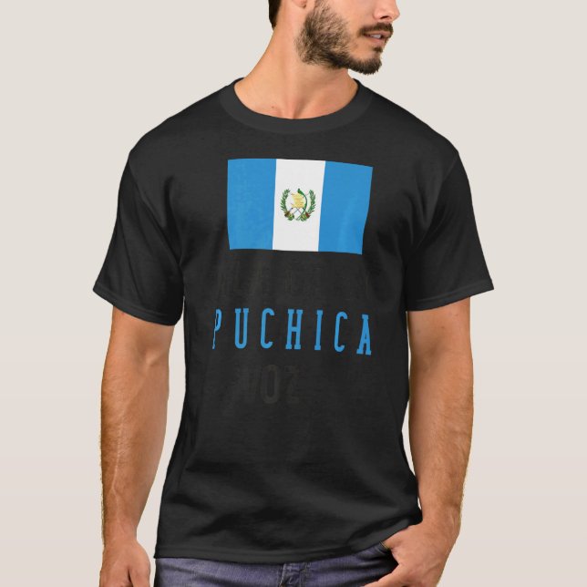 T-shirt Alan Flag Map Guatemala Chapin Alan Gran Puc (Devant)