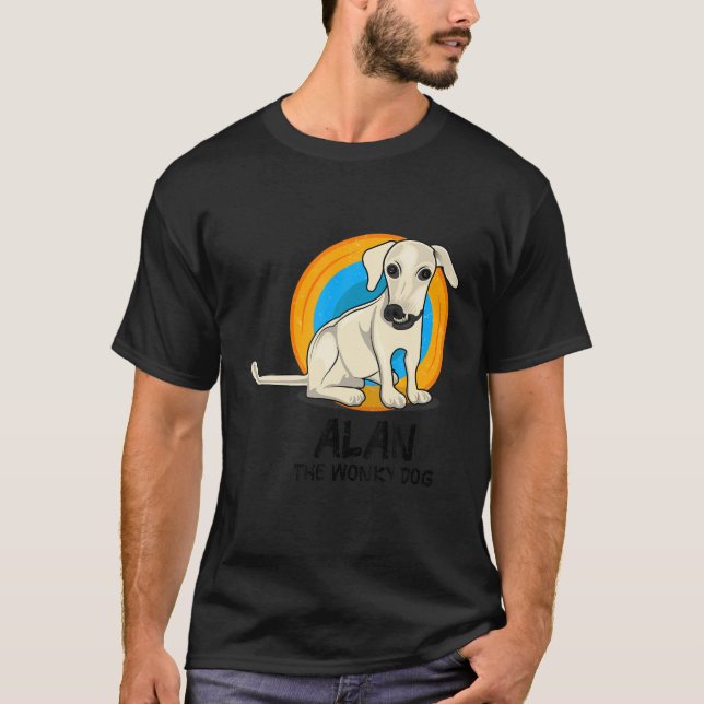 T-shirt Alan The Wonky Dog - Goofy Ugly Amoureux des chien (Devant)