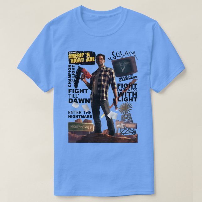 T-shirt Alan Wakes American Nightmmare (Design devant)