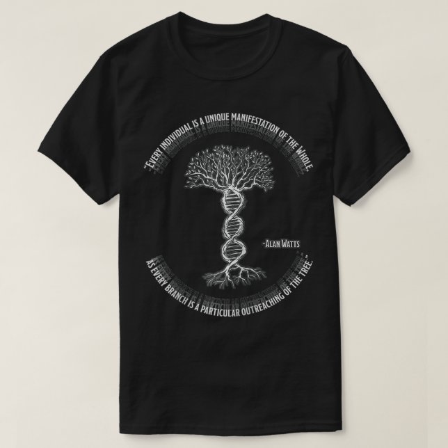 T-shirt Alan Watts Every Individual is Part of the Whole  (Design devant)