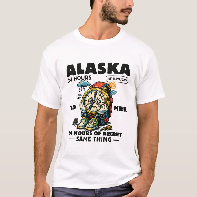 T-shirt Alaska : 24 heures de jour (Devant)