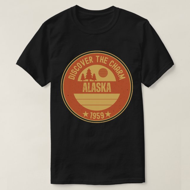 T-shirt Alaska Adventure - Le cadeau Dernier Frontier (Design devant)