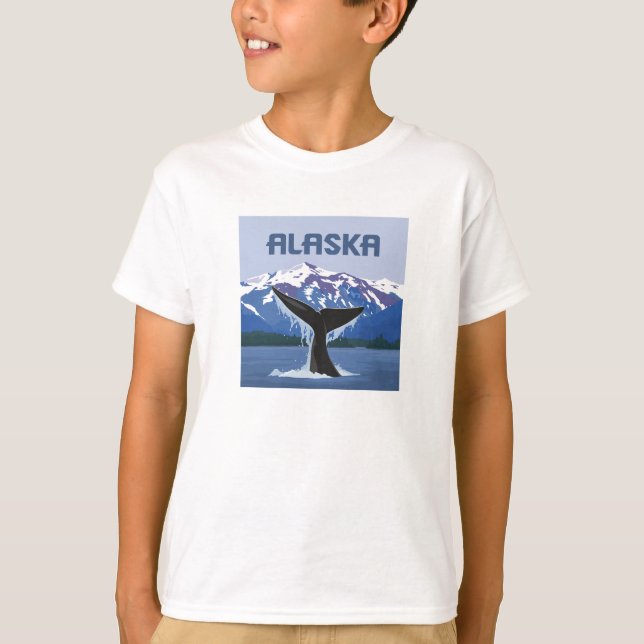 T-shirt Alaska | Baleine (Devant)