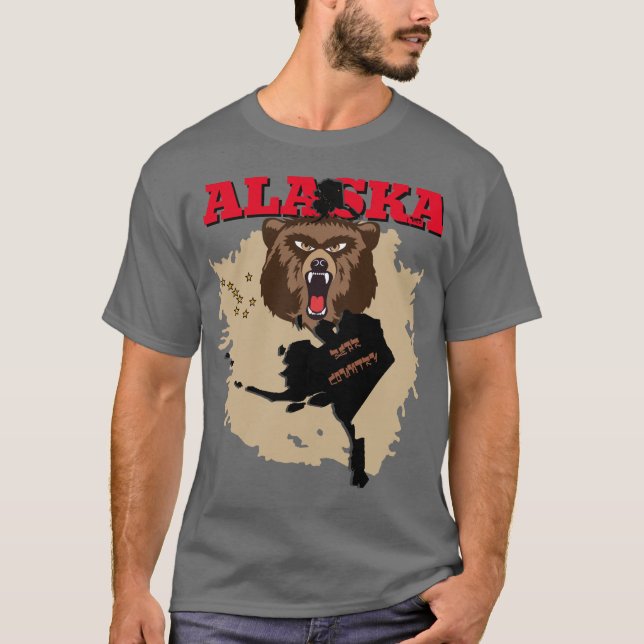 T-shirt Alaska Bear Country 2.0 (Devant)
