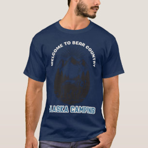 T-shirt Alaska Camping Bienvenue à Bear Country